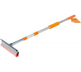 Щетка для мытья стекол Airline AB-G-01 с телескопической ручкой, поролоном и водосгоном 130 см 