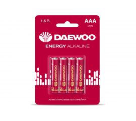 Алкалиновая батарейка DAEWOO LR03 ENERGY Alkaline 2021 BL-4 5029903 