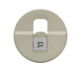 Накладка для одинарной компьютерной розетки Legrand Celiane Бежевый 66235 