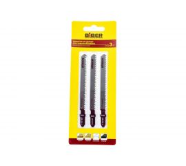 Пилка по дереву Т101ВF (3 шт; 74 мм; 10TPI; чистый рез) Biber 85273 тов-120516 