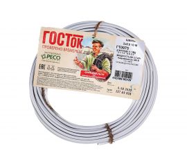 Провод ШВВП 2 х 0.5 белый 10м ГОСТок ГТ0975 