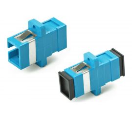 Оптический проходной адаптер SC-SC Hyperline, FA-P11Z-SC/SC-N/BK-BL SM, simplex, корпус пластик 243946 