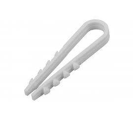 Дюбель-хомут ПЭМИ 5-10 для кругл. кабеля, белый 100 шт. X7910716 