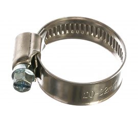 Хомуты Зубр ЭКСПЕРТ из нержавеющей стали с накатной лентой НЛ-12, 20-32мм, 100шт 37822-20-32-100 