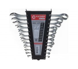 Набор комбинированных ключей, 12 штук, CrV Калибр НКК-12П 00000062581 