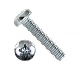 Винт BEFAST DIN 7985, полусфера, полная резьба, покрытие цинк, 3х16, 50 шт. 7985F0301650S 