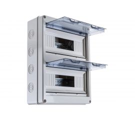 Распределительный навесной щит EKF ЩРн-П-24 IP65 пластиковый 354х272х109 pb65-n-pg-24 