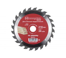 Диск пильный твердосплавный Special (216х30 мм; 24 зуба) MONOGRAM 086-907 