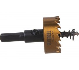 Коронка HSS с нитридтитановым покрытием по металлу 32 мм DENZEL 724109 