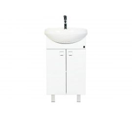 Напольная тумба с раковиной Orange Рио 50, белый глянец Ri-50TU+RA 
