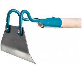 Мотыга из нержавеющей стали с черенком Gigant 80x150 мм GHS-04 
