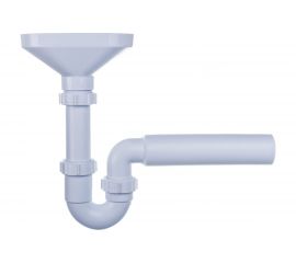 Трубный сифон McAlpine 1 1/2""х40 мм, для разрыва потока с приемной воронкой, HC7-FUN 