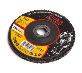 Круг зачистной лепестковый NORMAL (150х22 мм; P40) TIGER ABRASIVE 00-00000139 