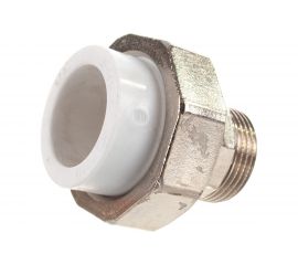 Разъемная муфта с наружной резьбой Политэк ПП 25х3/4 9800002534 