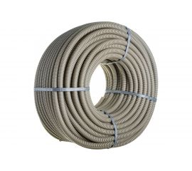 Гофрированная труба ЭРА ПВХ серый ЭКО d 20мм с зонд. легкая 100м Б0036839 