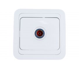 Телевизионная розетка, белая Makel Mimoza 12007 