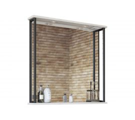 Зеркало Sanflor Бруклин 75 дуб крафт, белый С02706 