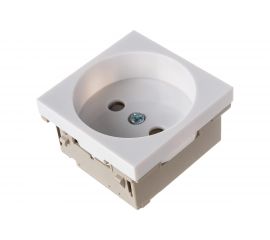 Розетка IEK РКС-20-20-П-К без заземления 2к на 2 модуля ПРАЙМЕР белая CKK-40D-RSB2-K01-K 