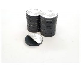 Ферритовые магниты Проф-магнит с клеевой основой Набор 25x3мм с клеем - 20шт 