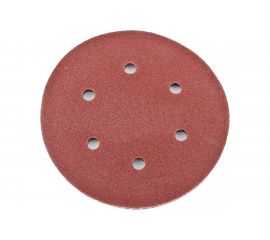 Лист шлифовальный (5 шт; 150 мм; 6 отверстий; Р400) для эксцентриковых шлифмашин REDVERG 6624200 