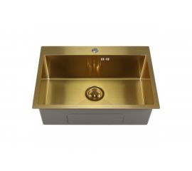 Мойка MELANA ProfLine 3.0/220, сатин, золото, врезная, прямоугольная D6545HG золото 