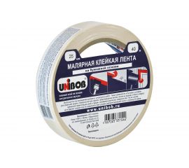 Малярная клейкая лента UNIBOB 25 мм х 40 м 214972 