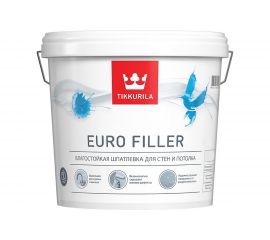 Шпаклевка влагостойкая Евро Филлер 10 л TIKKURILA 204675 