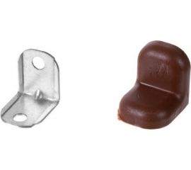 Мебельный уголок Левша 20x20, с декоративной накладкой, коричневый, 4 шт. У8-5129.К 