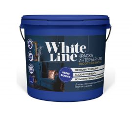Интерьерная высокоукрывистая краска White Line 1.3 кг 4690417092420 