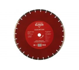 Диск алмазный сегментный по граниту и бетону (400х25.4 мм) ELITECH 1110.007100 