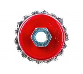 Щетка-чашка (75 мм; М14; крученая проволока) для УШМ vertextools 12200-075 