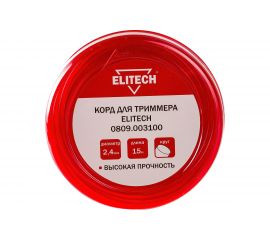 Леска (2.4 мм; 15 м; круг) Elitech 0809.003100 