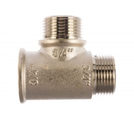 Тройник VALTEC с двумя переходами на наружную резьбу 3/4 VTr.133.N.0005 