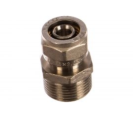 Обжимной соединитель с переходом на наружную резьбу 16х3/4 Valtec VTm.301.N.001605 