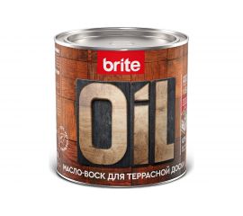 Масло-воск для террасной доски BRITE FLEXX бесцветное, банка 0.75 л, 212475 