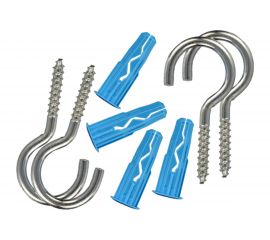 Крюк-шуруп ЕВРОПАРТНЕР Zn d4,1хL60 в компл. c дюбелем MULTI 8x32 4шт. MP 312 17 