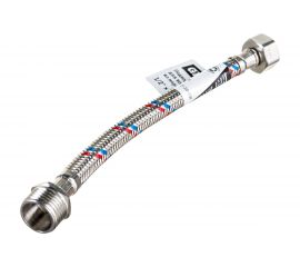 Гибкая подводка для воды Gigant с опл��ткой из нержавеющей стали, 1/2""х20 см, г/ш P-20-GW 