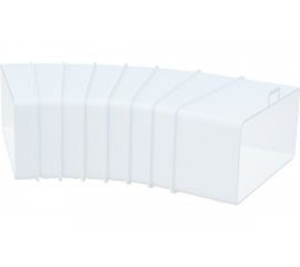 Колено разноугловое для прямоугольных воздуховодов 55x110 мм ВИЕНТО В511КРП 