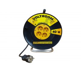Удлинитель на пластиковой катушке Voltroom ПВС 2*1,5-40 16А, 220В 