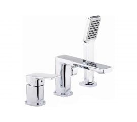 Смеситель для акриловой ванны FRAP 35к F1146 3 отверстия, б/отв. 537621 