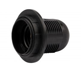 Термостойкий подвесной патрон REXANT пластиковый с кольцом Е27 черный 11-8826 