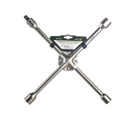 Балонный крестовой усиленный ключ 17 х 19 х 21 х 22 мм с переходником 19мм-1/2" Дело Техники 531222 