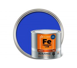 Грунт-эмаль по ржавчине 3 в 1 ЯРОСЛАВСКИЕ КРАСКИ FERRUM LAB (гладкая; синяя RAL 5005; глянцевая) 213348 