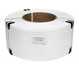 Лента Кордленд ПП, 12х0,6 мм х 3 км, 140 кгс, белый, М/ПА PP-00668 