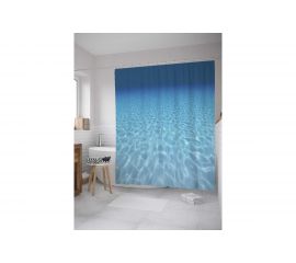 Штора (занавеска) для ванной JoyArty ""Водная пустошь"" из сатена, 180х200 см с крючками, sc_10279 