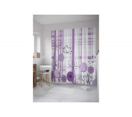 Штора (занавеска) для ванной JoyArty ""Краски одуванчиков"" из сатена, 180х200 см с крючками, sc_7957 