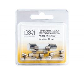 Плавкая вставка DORI Н520Б 16А 250В 25 шт 40996 