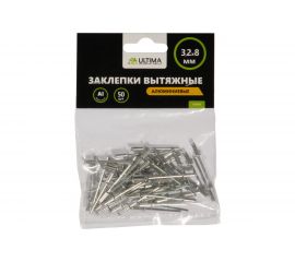Заклепки вытяжные алюминиевые (50 шт; 3.2х8 мм) Ultima 151011 