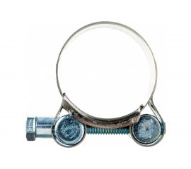 Силовой хомут Nord-Yada Д: 32-35 мм, Ш: 20 мм, Т: 0,6 мм, болт: М6х50, нерж. сталь 902879 