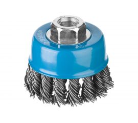 Щетка чашечная (65 мм; М14; 0.8 мм плетеные пучки стальной проволоки) для УШМ ЗУБР 35277-065_z02 